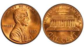 1985 Lincoln Penny Value, Errors, and No Mint Mark