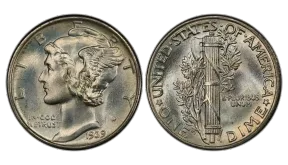 1939 Mercury Dime Value: Full Bands (FB) & Key Details