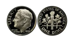 1978 Roosevelt Dime Value: Common Dates & Errors