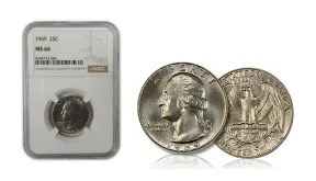 1969 Washington Quarter Value: No Mint Mark and Rare Errors