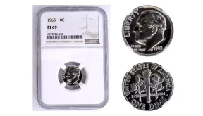 1963 Roosevelt Dime Value: Silver vs. Clad Coins
