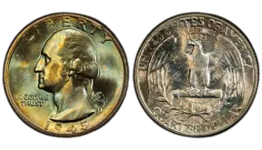 1945 Quarter Value and Mint Mark Guide