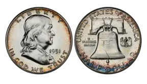 1951 Franklin Half Dollar Value, Mint Marks, and Price Guide