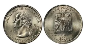 2008 New Mexico Quarter Value and Errors