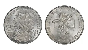1968 Mexico 25 Pesos Olympic Coin: Value, Silver Content & Collector Guide 