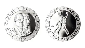 La moneda de 2000 pesetas: valor, plata y años de emisión