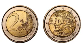 Moneda de 2 euros Italia 2002: valor, errores y detalles del diseño de Dante

