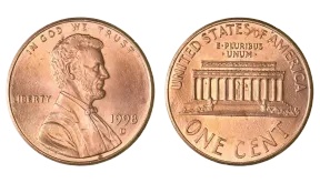 1998 D Penny Value: Wide AM, Close AM and Error Coins
