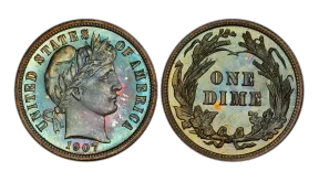 How Much Is a 1907 Barber Dime Worth?