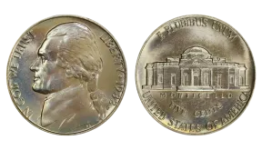 1982 Jefferson Nickel