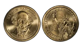 How Much Is a Martin Van Buren Dollar Coin Worth?