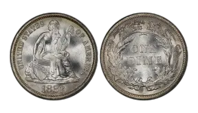 1883 Seated Liberty Dime: What Collectors Look For