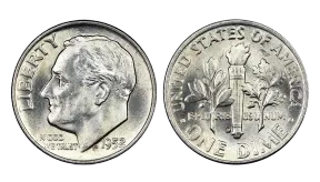 1952 Roosevelt Dime: How Much Is It Worth Today?