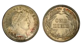 1898 Barber Dime Value: How Much Is an 1898 Dime Worth?