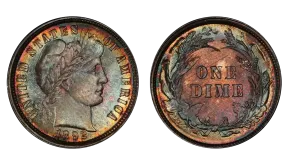 1892 Barber Dime Value: What Is a 1892 Dime Worth Today?