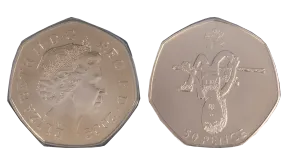 Rare Blue Peter 50p Coin
