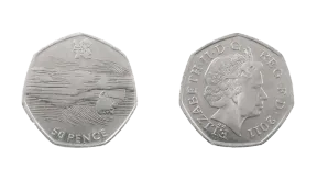 Olympic Swimmer 50p Coin
