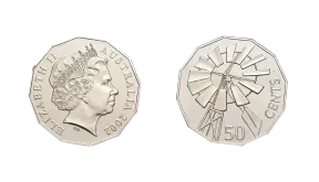 Australian 2002 50 Cent Coin
