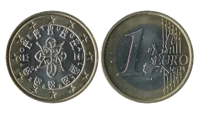 Moeda de 1 euro valiosa