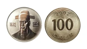 South Korea 100 Won Coin Value