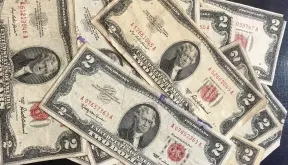 1953 2 Dollar Bill Value: Red Seal 