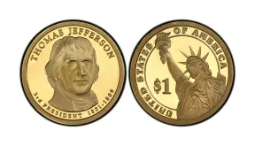 Thomas Jefferson 1 Dollar Coin:  A Tribute, A Praise