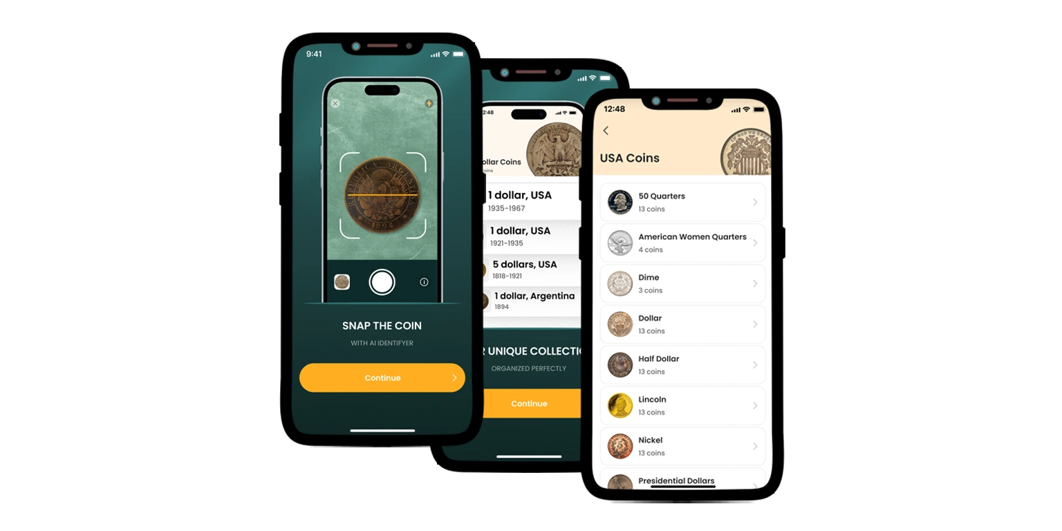 a screenshot from the Coin ID Scanner app