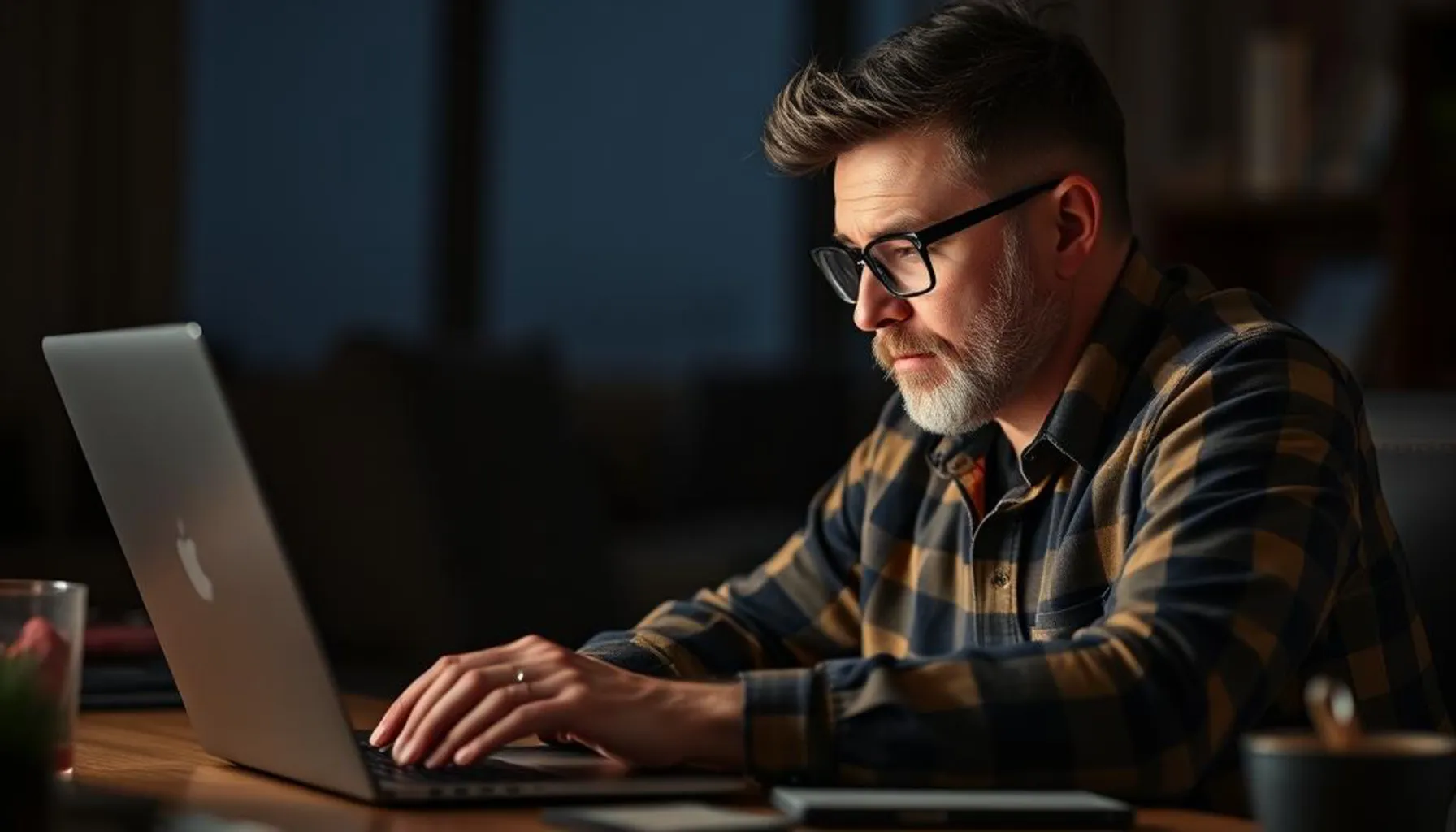 a man looking for how much is a 2022 quarter worth using his laptop