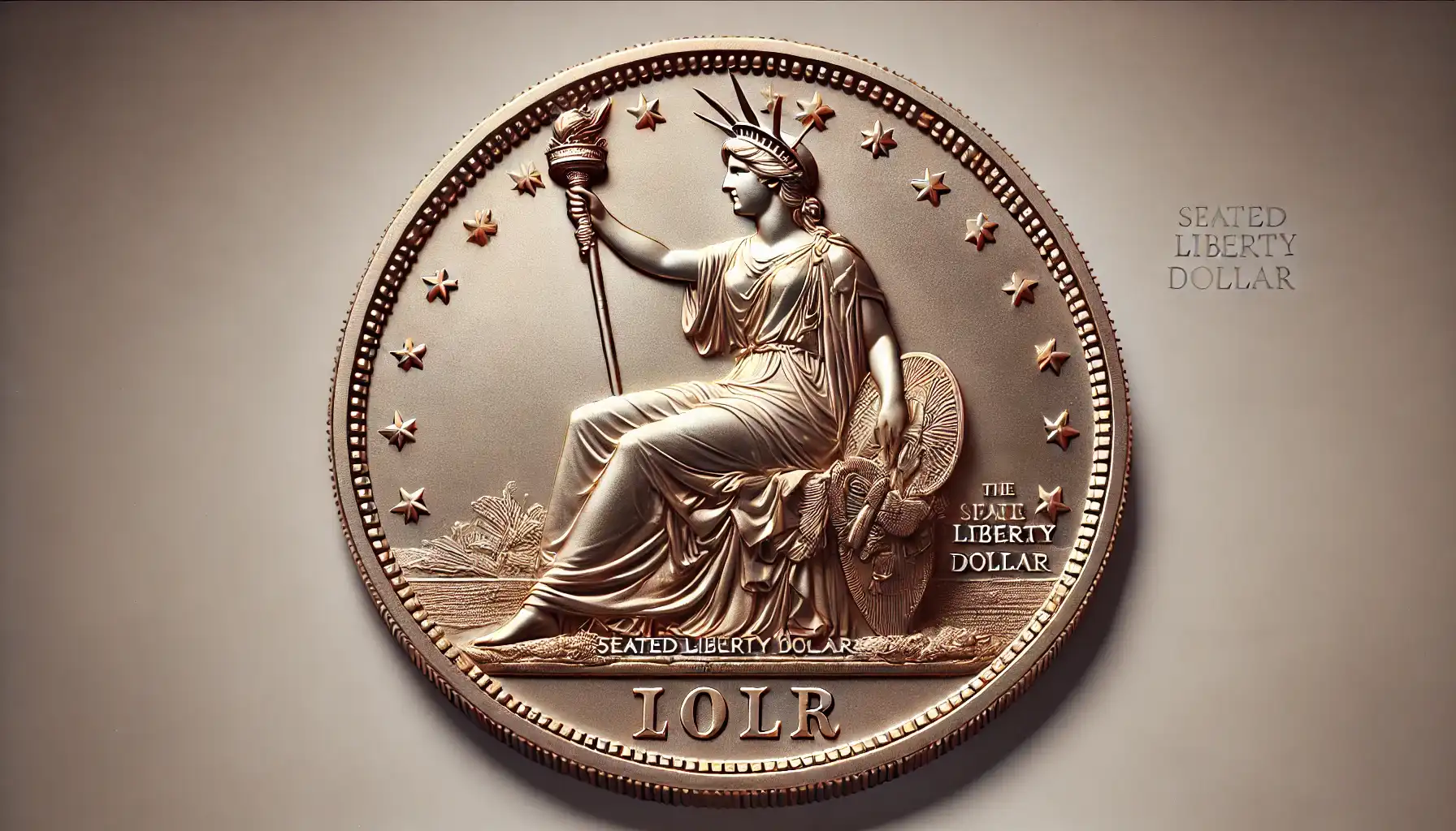 a picture of the Seated Liberty Dollar