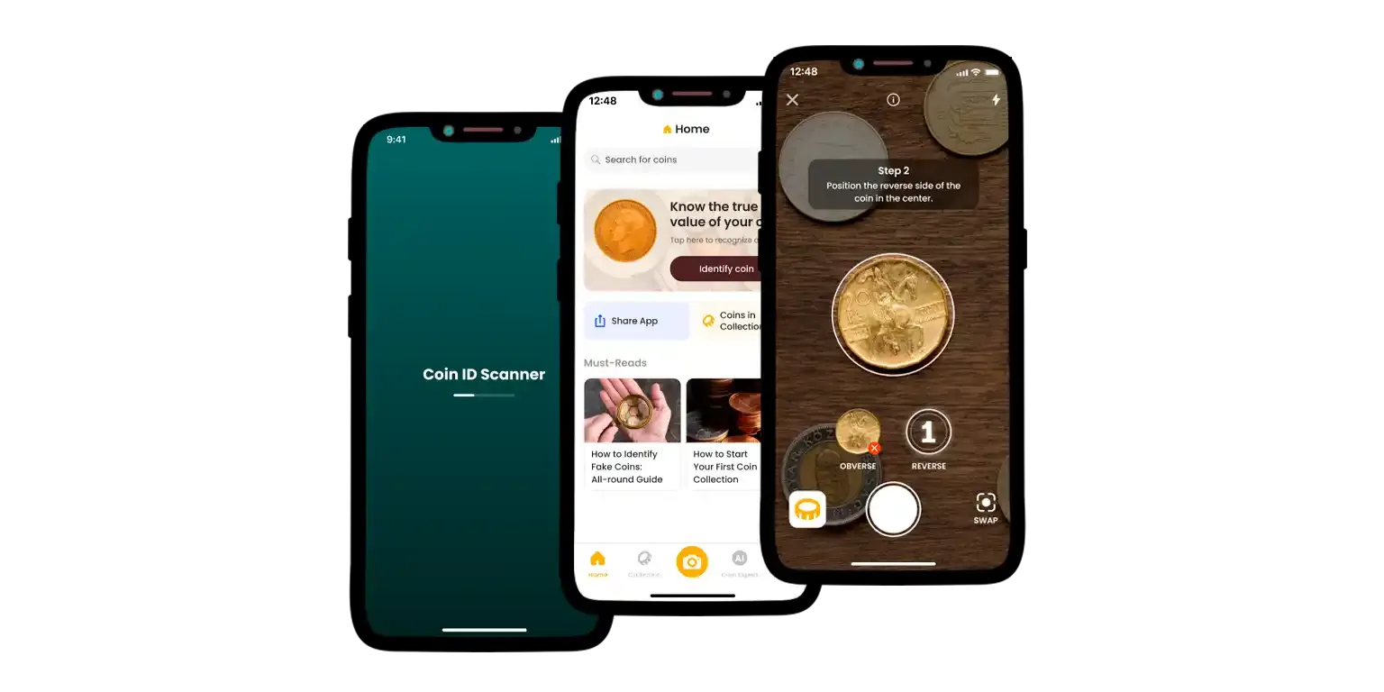 screenshot of the Coin ID Scanner app