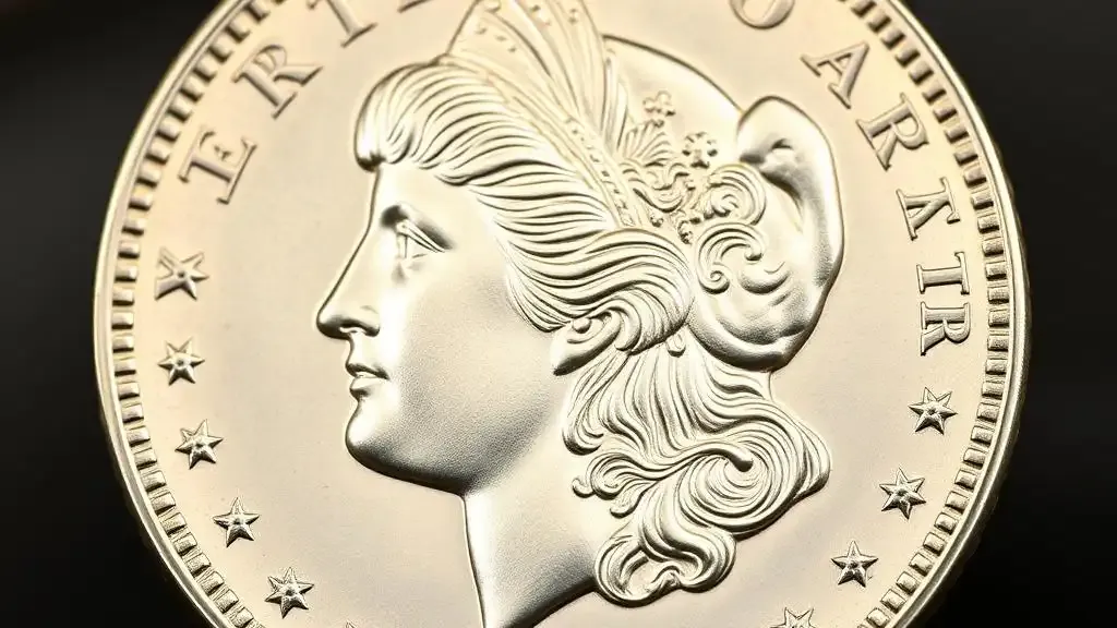 A picture of an 1893-S Morgan Silver Dollar with a detailed portrait of Lady Liberty on it