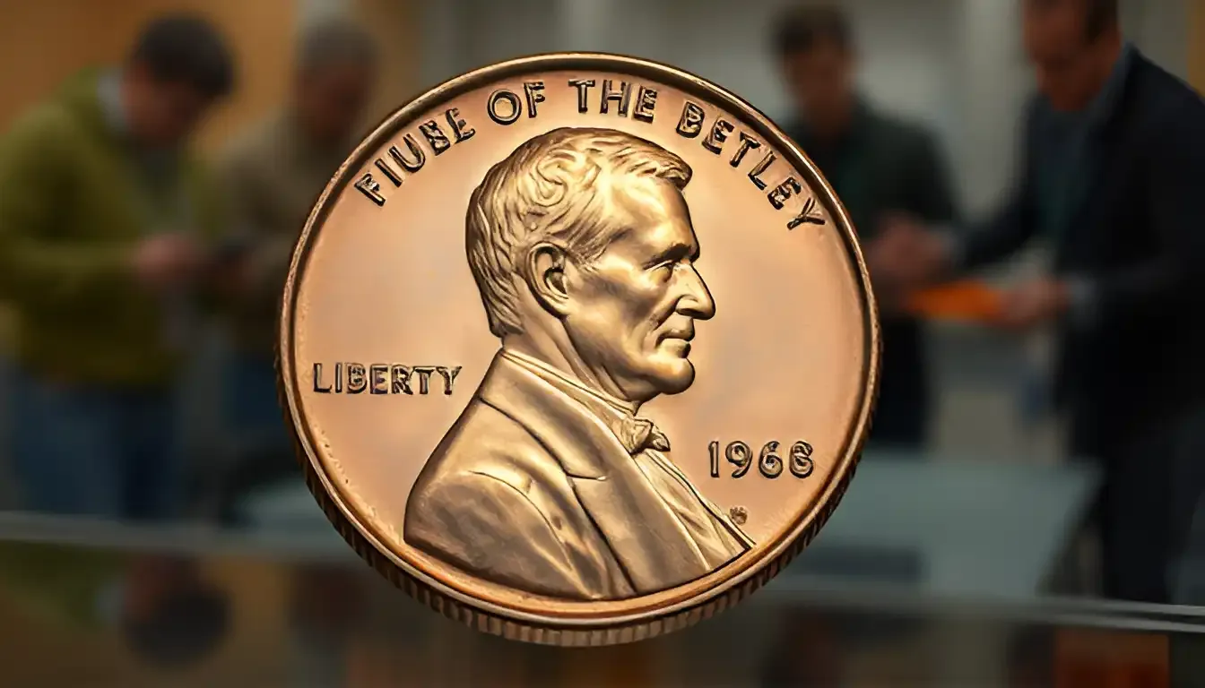 A close-up of a 1968 penny with details highlighting its vintage charm, appealing to both novice and experienced collectors assessing its value.