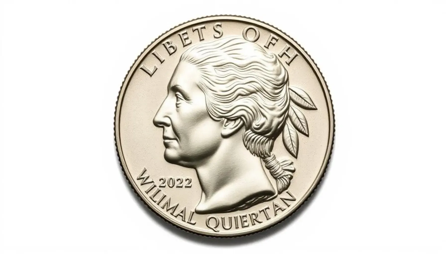 Obverse view of a 2022 quarter featuring Wilma Mankiller's legacy in numismatics