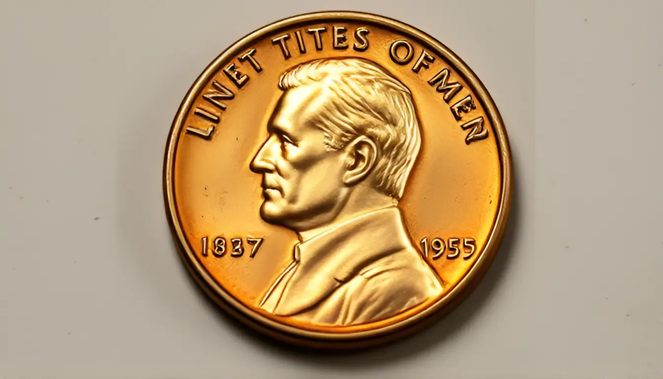 1955 Doubled Die Obverse Wheat Penny in a magazine for collectors about the wheat pennies that are worth money