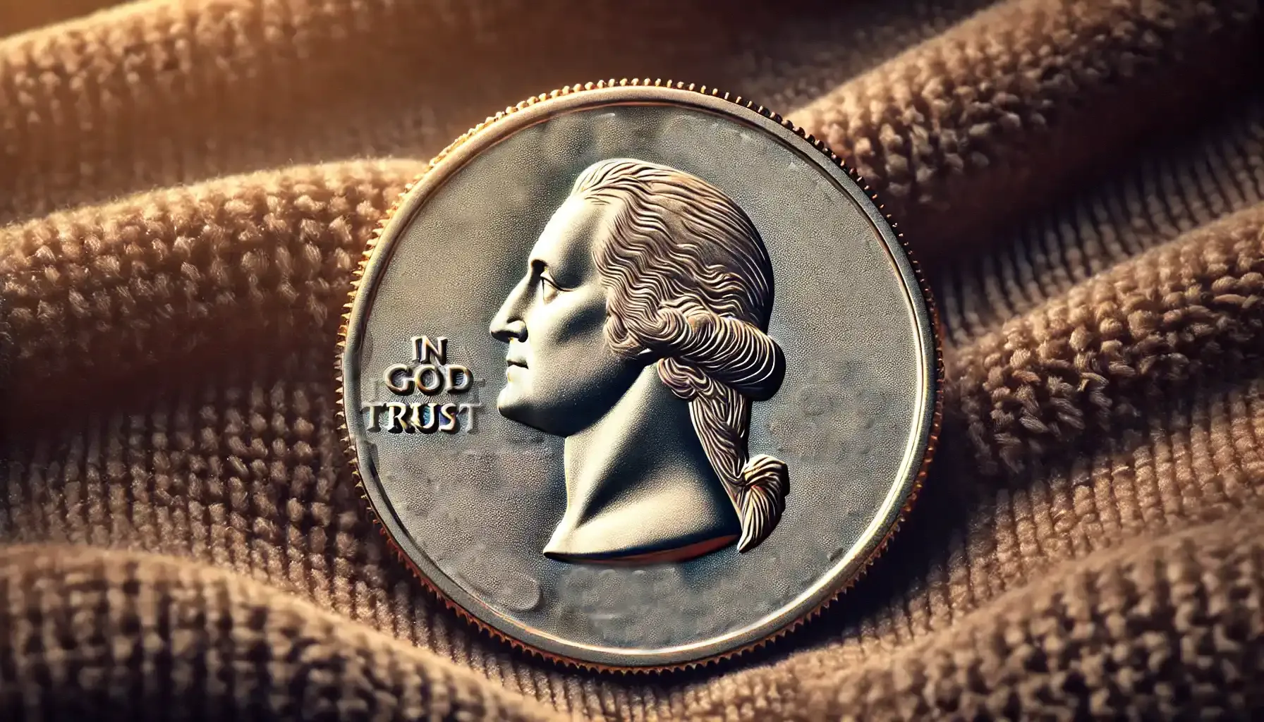 A picture of the In Cod We Trust error on the Jovita Idar quarter, featuring the phrase “In God We Trust” mistakenly minted as “In Cod We Trust”