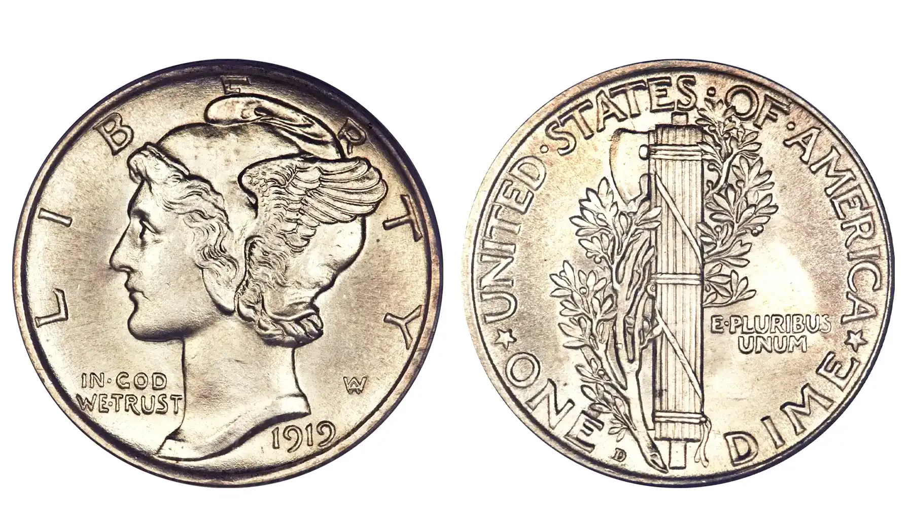 1 Dime "Mercury Dime", 1942, США