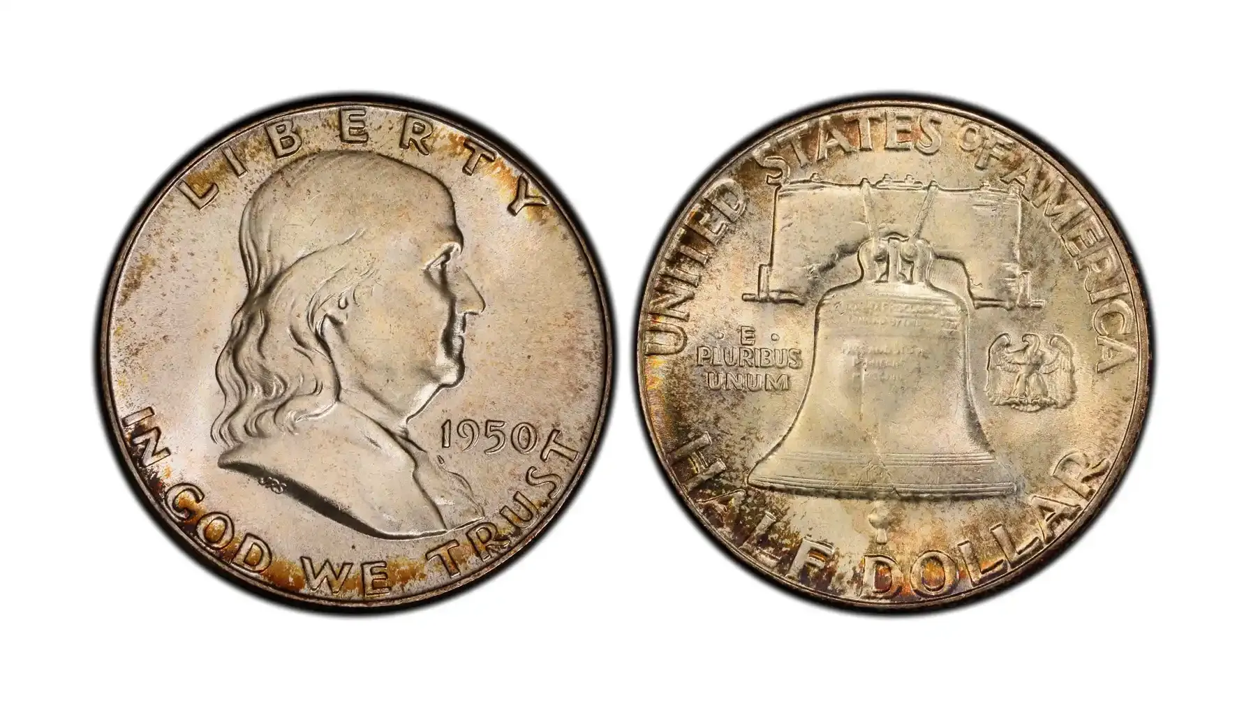 obverse and reverse of a 1950 FBL Half Dollar