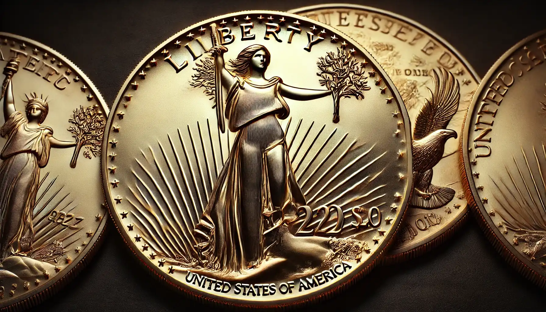 a close-up of the obverse and revers of the 1927 saint gaudens $20 gold coin