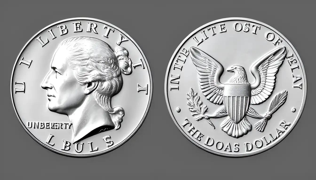 Picture showing the new design of obverse and reverse of American Peace dollar