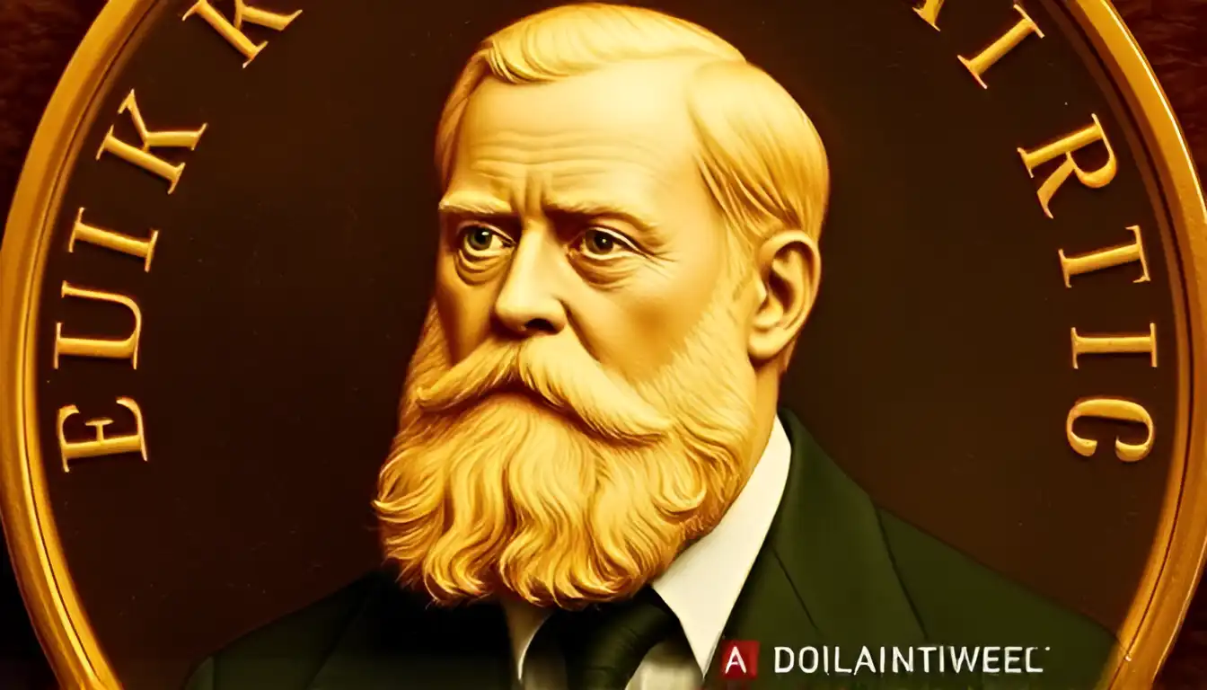 A portrait of Paul Kruger, President of the Republic of South Africa, who is shown on the obverse most popular gold coins.