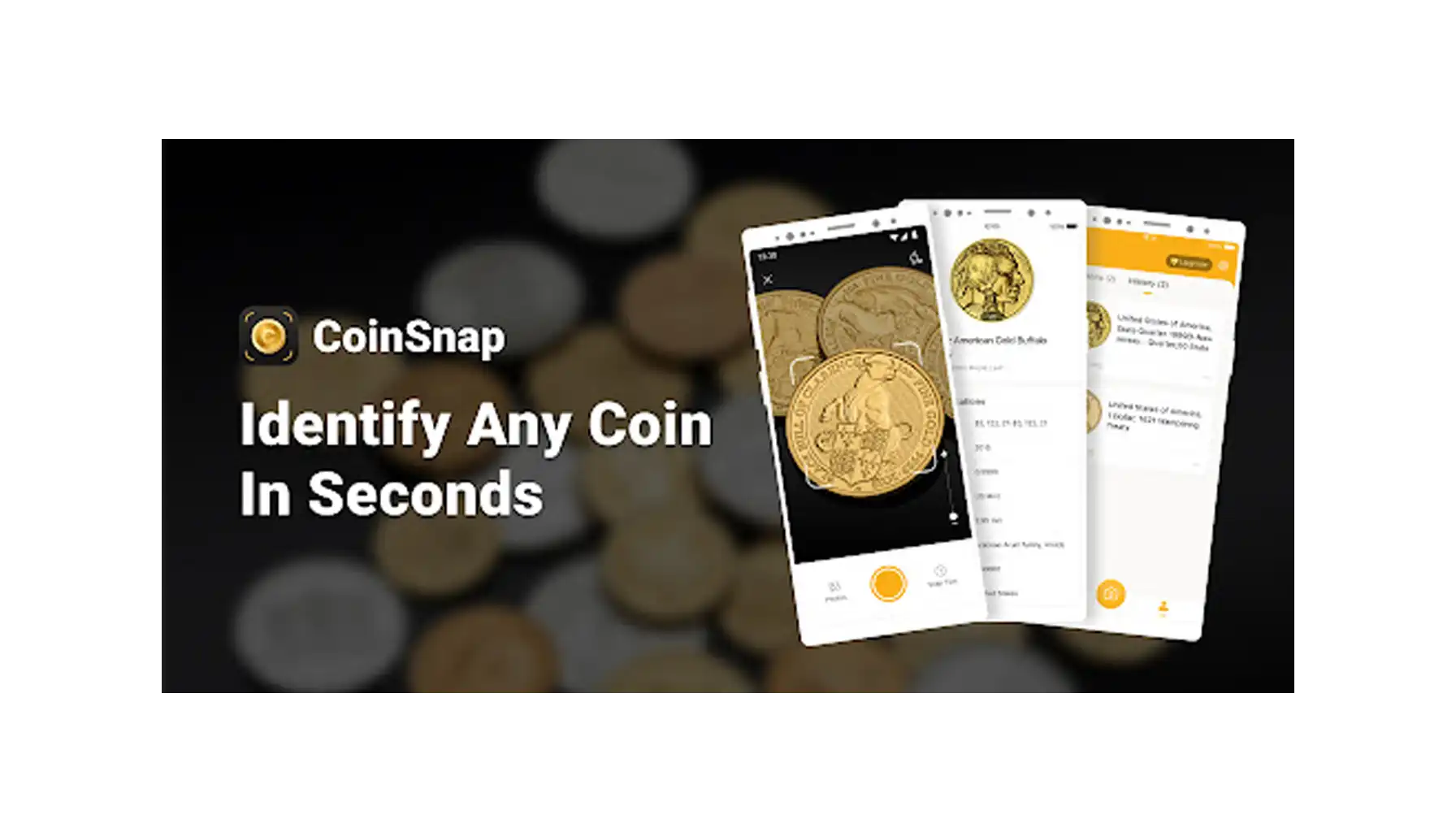 a screenshot from the CoinSnap app