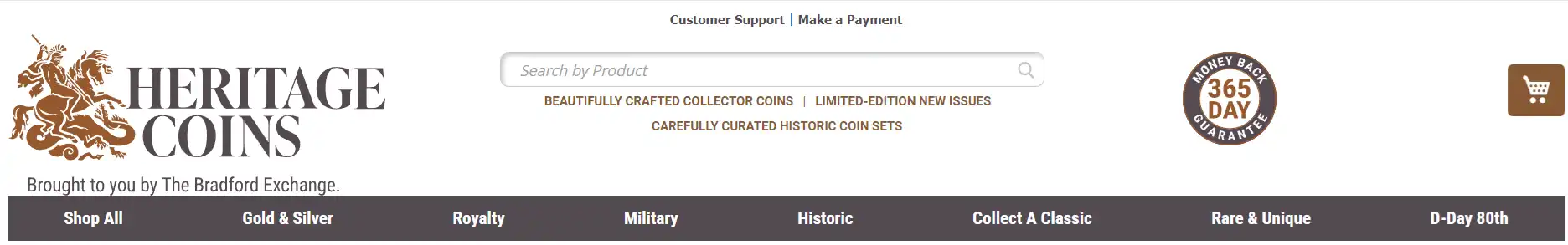 a screenshot from the heritagecoin com website