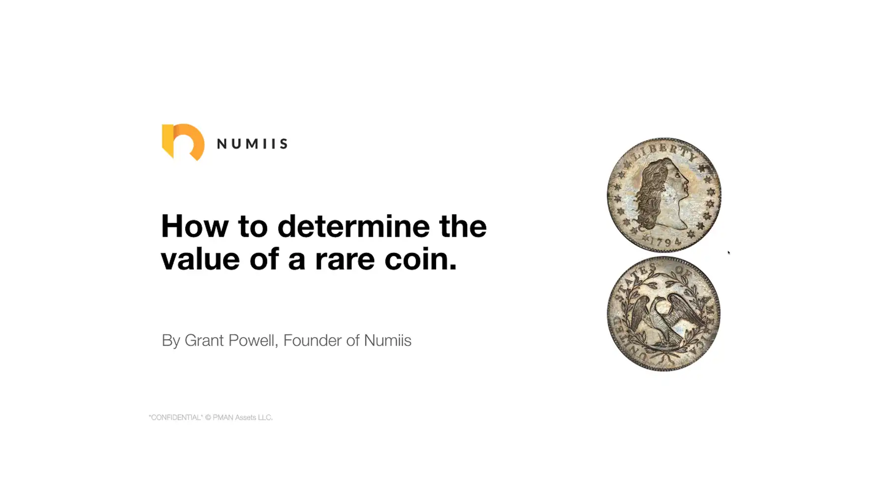 a screenshot from the Numiis app to identify coins and values