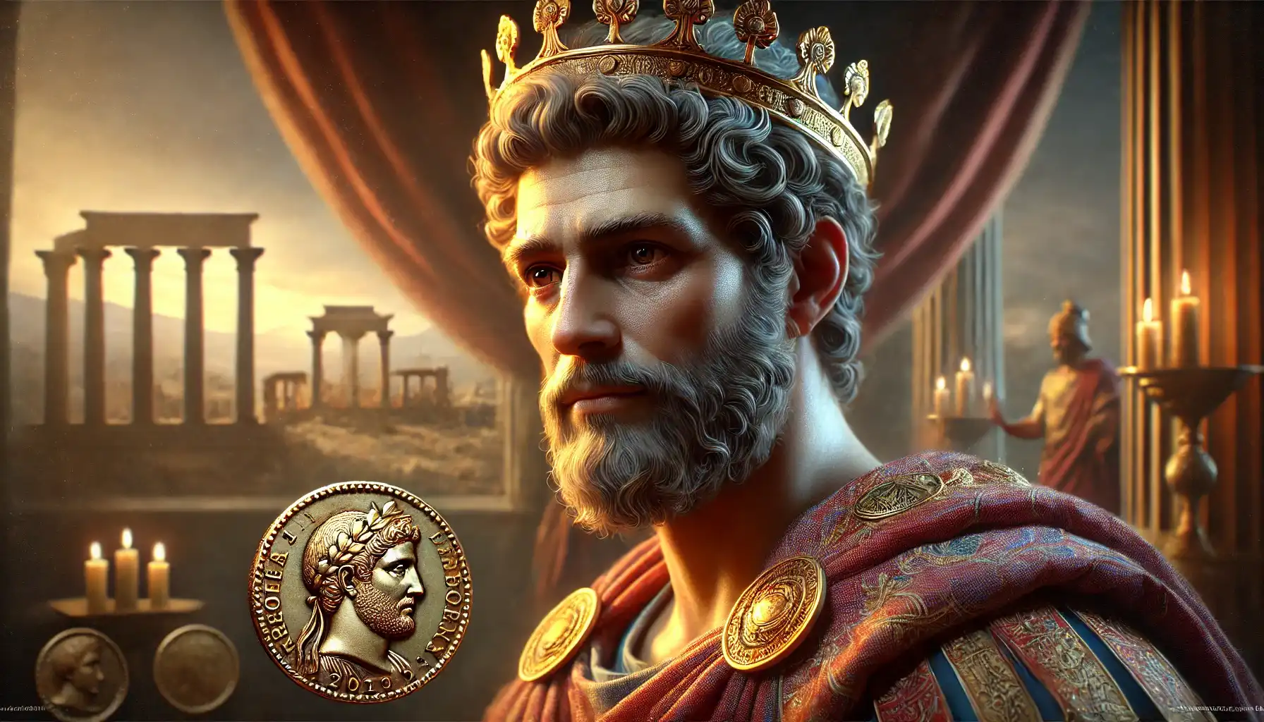 the portrait of the Lydian king Croesus who launched the creation  the oldest coins in the world, which valued a lot of money