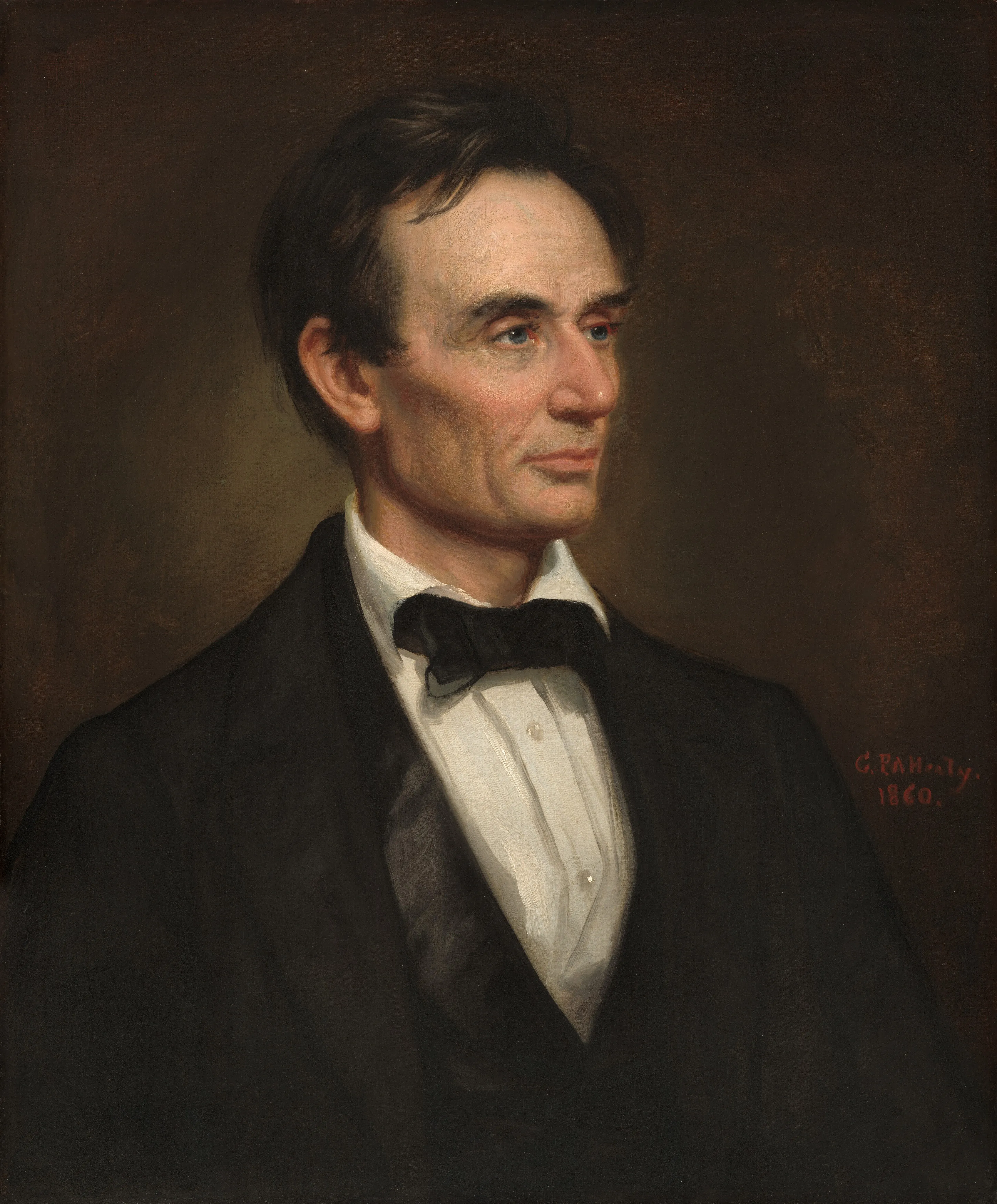 A portrait of Abraham Lincoln by George Peter Alexander Healy