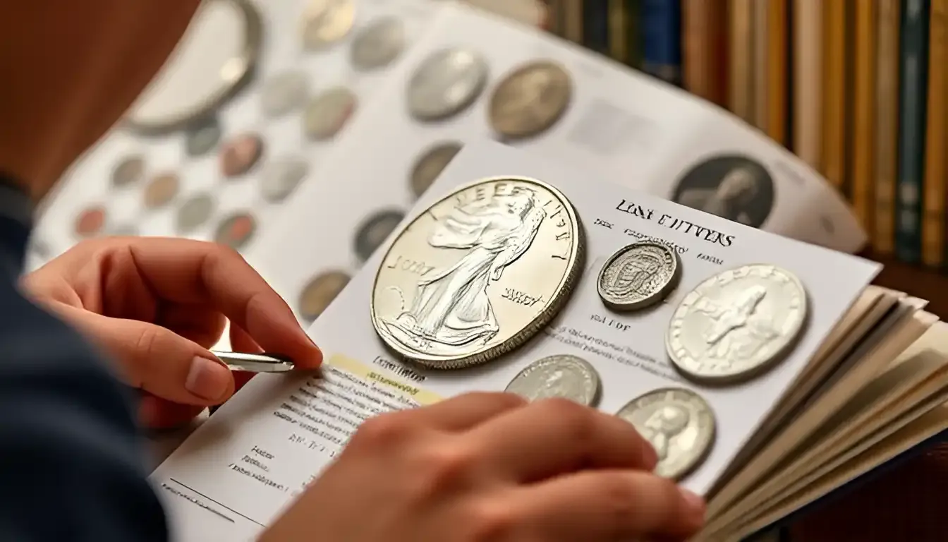 A seasoned collector searches through coin rolls, realizing how rare 1927 Standing Liberty quarter S have become, as most are now in private collections.