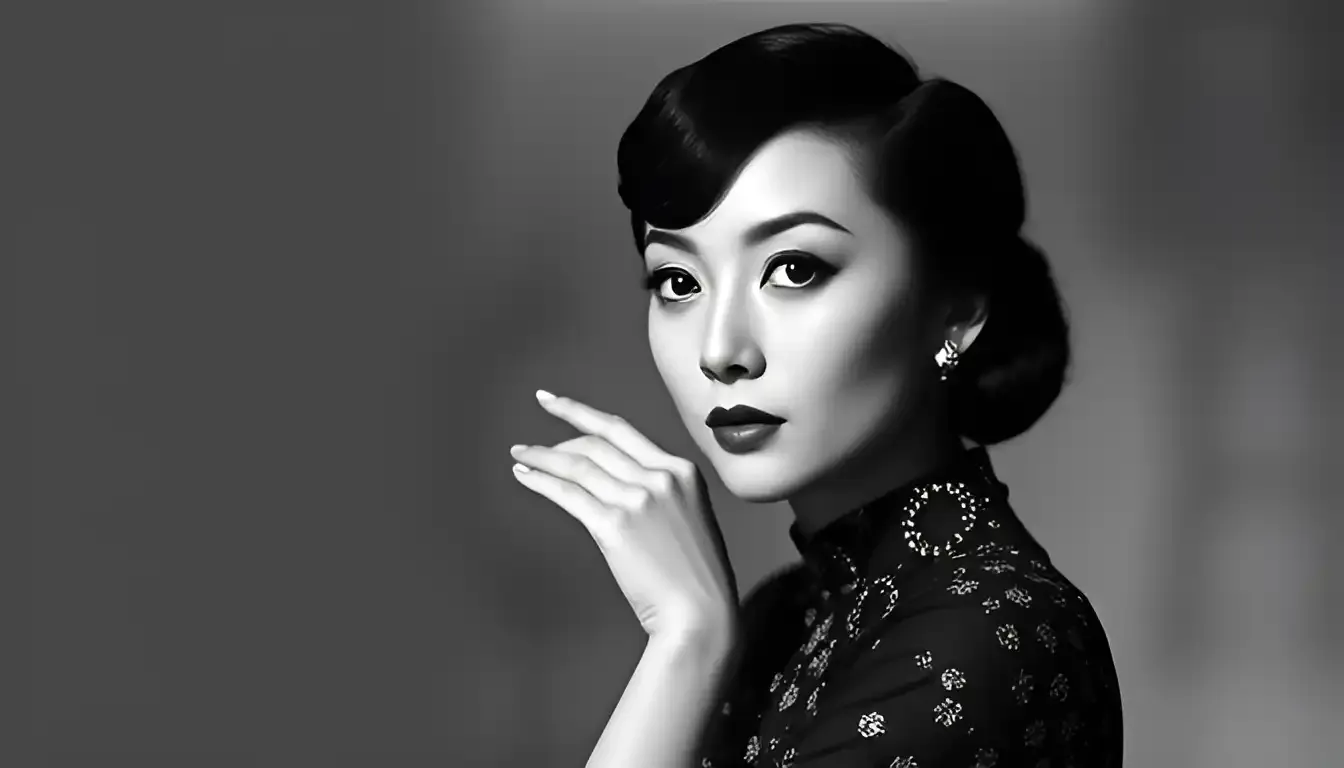 A photo of Anna May Wong, the iconic actress, capturing her in a classic, elegant pose