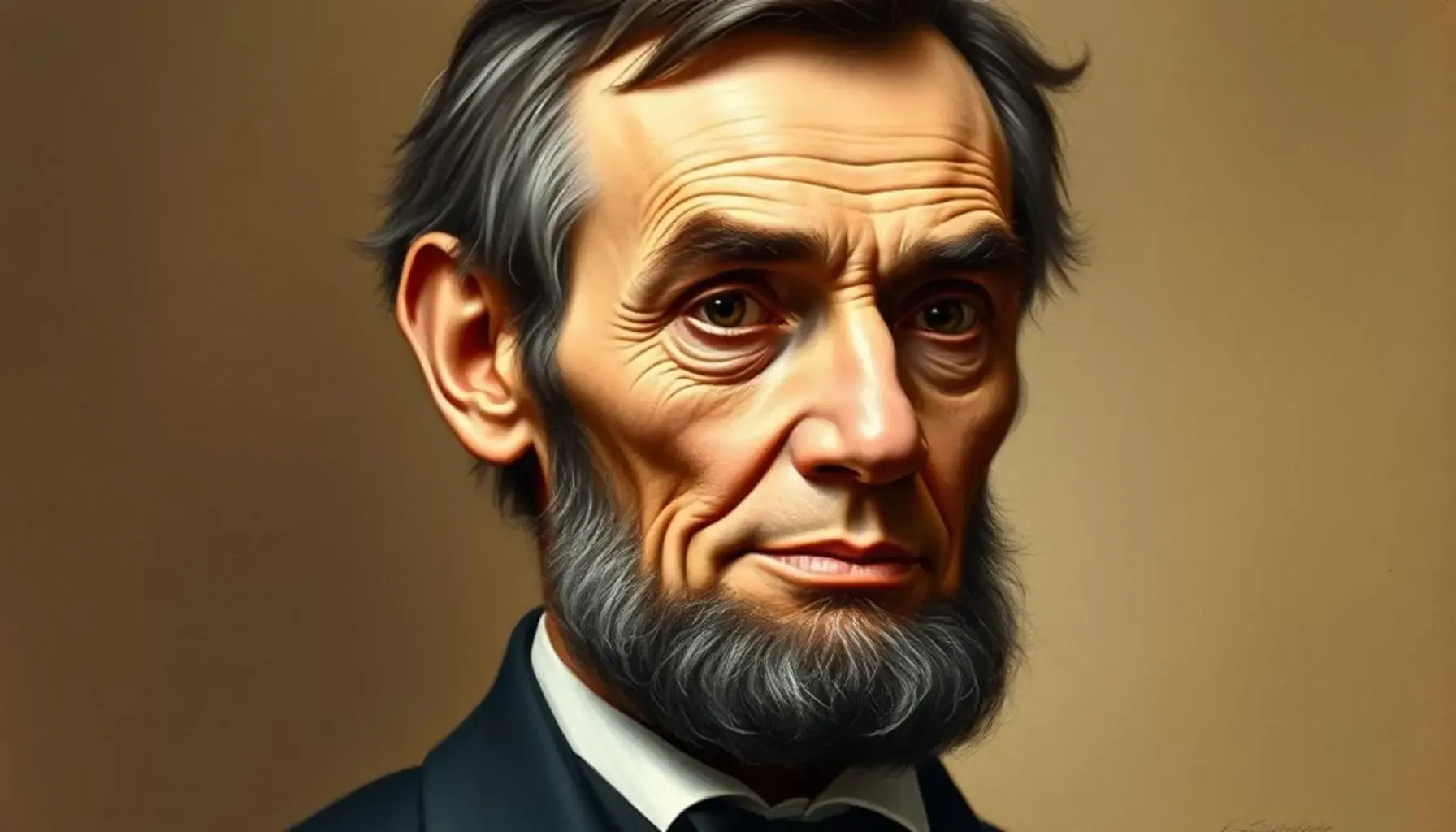 a portrait of Abraham Lincoln