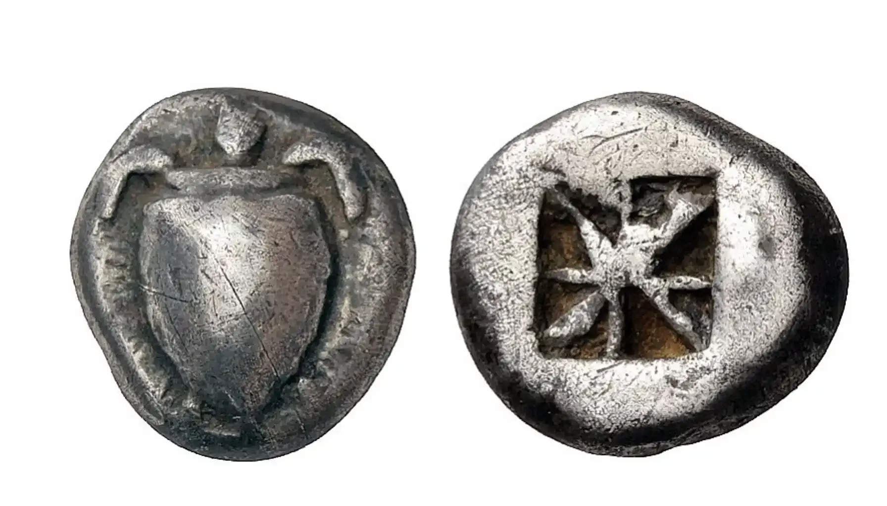 a standart Aegina Turtle coin drahm 550 BC - 525 BC