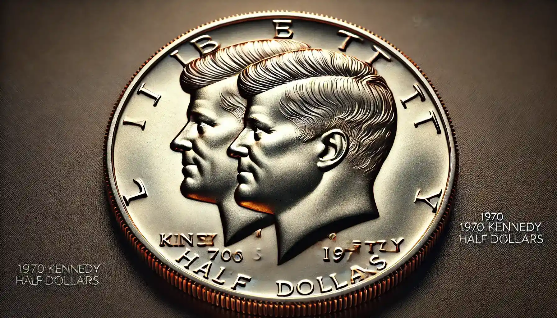 A detailed image of the "S" and "D" mint marks on two separate 1970 half dollars